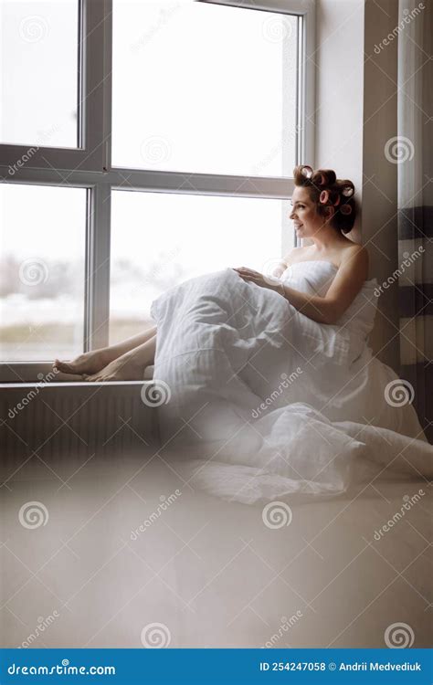Showy Brunette In Furs Royalty Free Stock Photo Cartoondealer