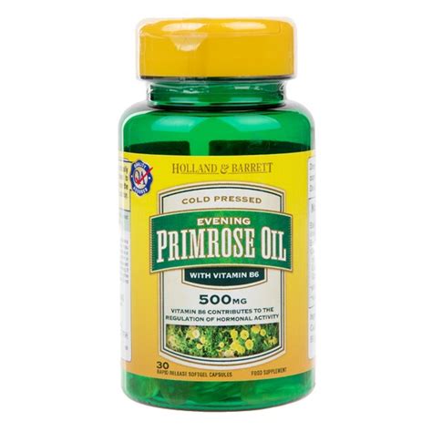 Holland And Barrett Natural Evening Primrose Oil 30 Capsules 500mg Plus