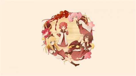 Drawing Illustration Anime Anime Girls Heart Pink Yuru Yuri