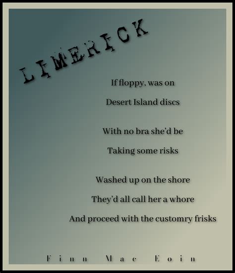 Limerick 22-finn mac eoin | Poetry For All Seasons and Emotions