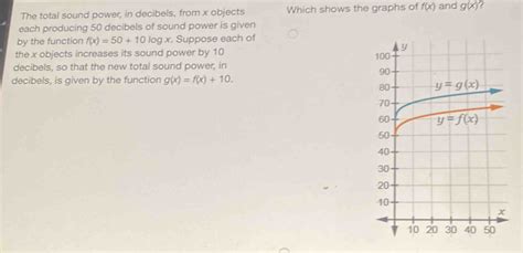 Solved The Total Sound Power In Decibels From X Objects Which Shows