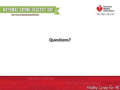 Ppt Eating For A Heart Healthy Lifestyle Powerpoint Presentation