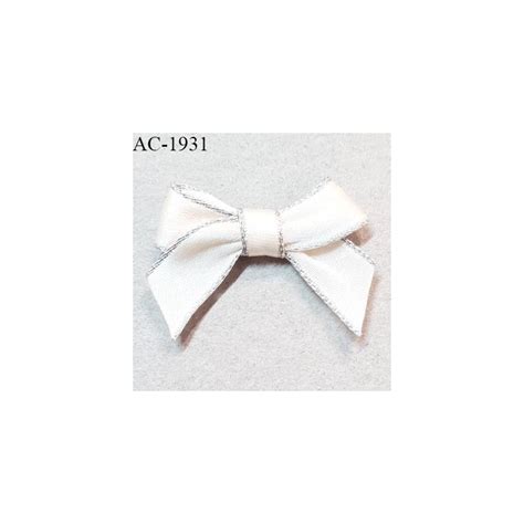 Noeud Lingerie Satin Couleur Naturel Et Argent Haut De Gamme Largeur Mm Hauteur Mm Prix