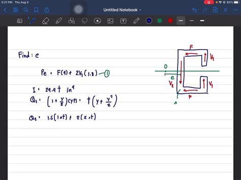 Solved Determine The Location E Of The Shear Center Point O For The