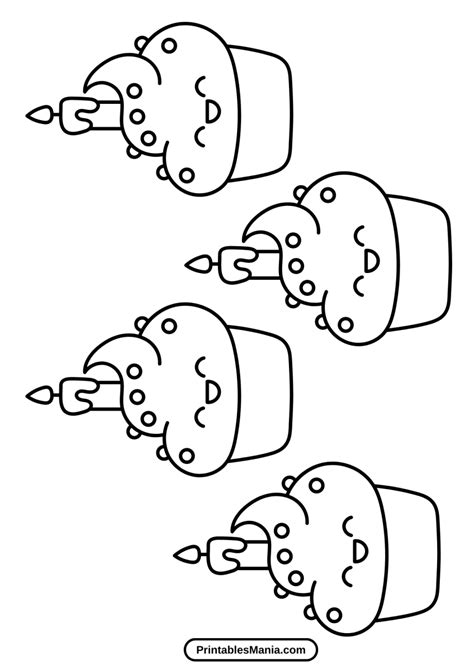Printable Cupcake Template Printables Mania