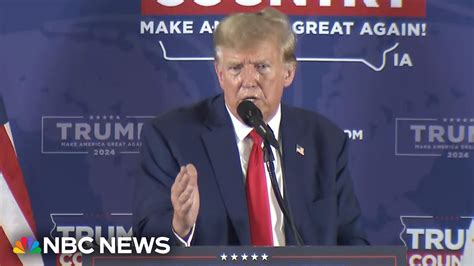 Trump Reacts To Scotus Colorado Hearing And Iowa Shooting At Rally