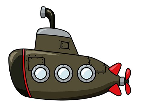 Gambar Clipart Kartun Kapal Selam Kapal Selam Kartun Seni Klip Png