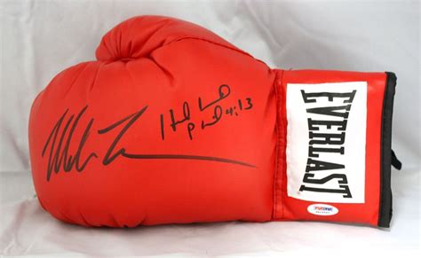 Mike Tyson Evander Holyfield Signed Autographed Everlast Boxing Glove