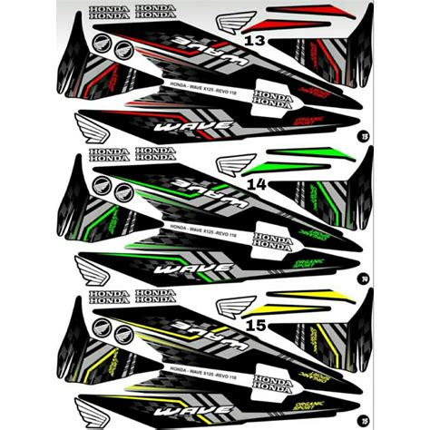 Jual Sticker Striping Variasi Thailand Thailook Revo Wave