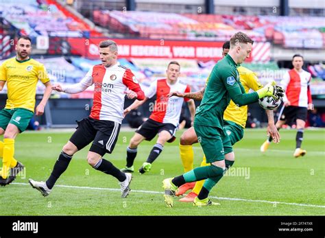 Rotterdam Netherlands April 4 Goalkeeper Yanick Van Osch Of Fortuna