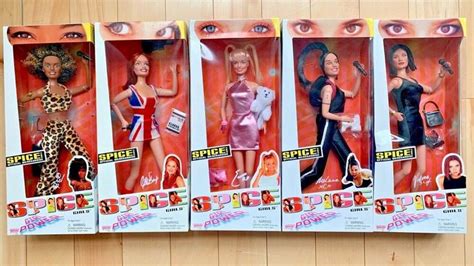 1997 Spice Girls Girl Power Dolls Set Of 5 Galoob New In Boxes