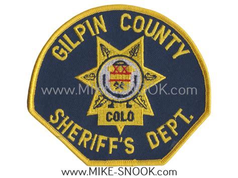 Mike Snook's Police Patch Collection - Colorado - Gilpin County