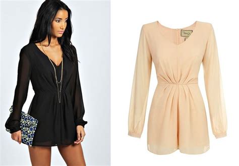 Nude Szyfonowy Kombinezon Z D Ugim R Kawem L Oficjalne Archiwum Allegro Dress