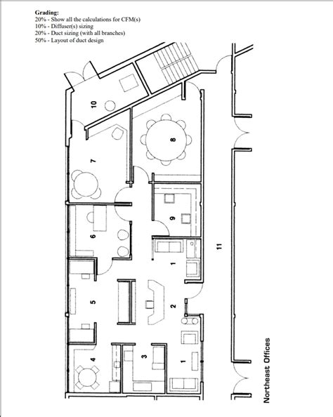Name • Draw A Schematic Duct Plan On The Given Floor