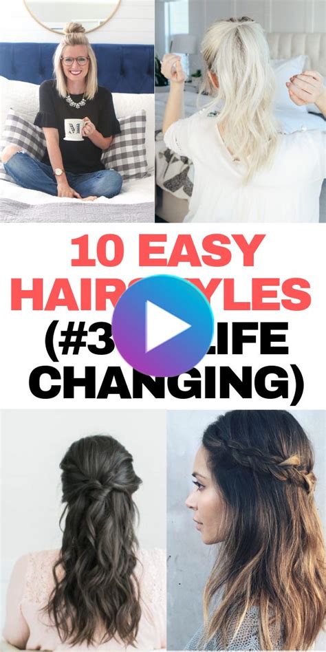 10 Quick Easy Hairstyles For Lazy Days That Are Super Cute In 2020