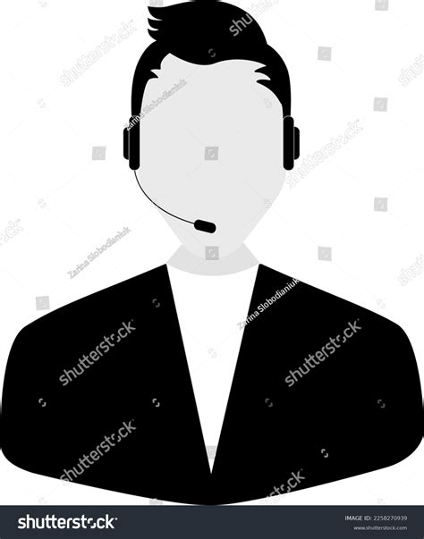 operator phone  transparent background stock vector royalty
