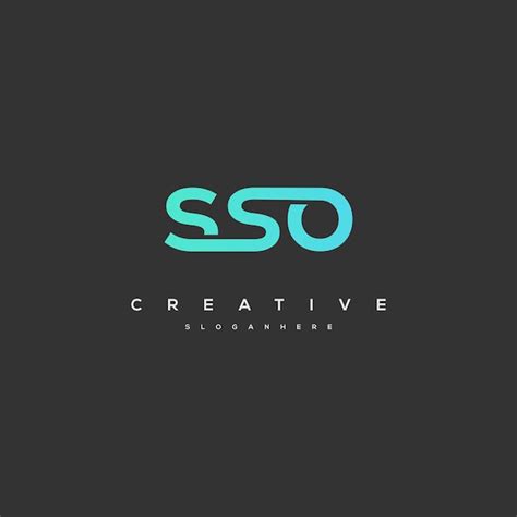 sso letter logo design initial vector concept simple sso logo template