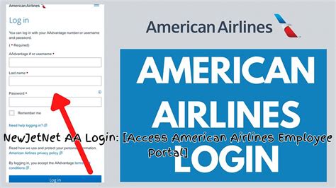Secure Access How Aa Employees Log Into American Airlines Newjetnet Portal With Precision