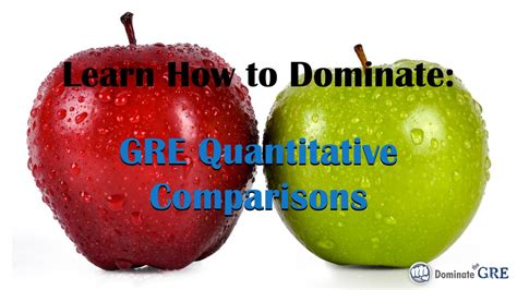 Gre Quantitative Comparisons Video Course