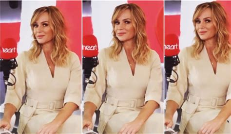 Bgt Babe Amanda Holden Flaunts Figure As She Dons Fitted Nude Dress