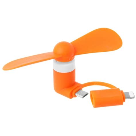 2 в 1 8-контактный микро-USB-вентилятор, летний охладитель для телефона ...
