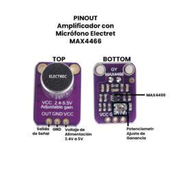 MAX4466 Amplificador de Micrófono Electret UNIT Electronics