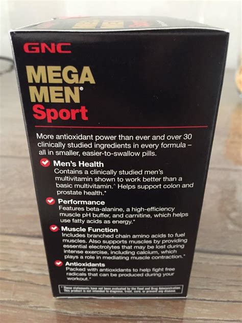 GNC Mega Men Sport Multivitamin, Beauty & Personal Care, Men's Grooming ...
