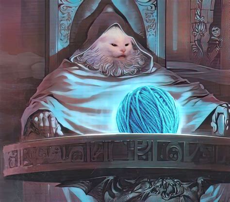 Smudge The Cat Pondering Its Yarn - Pondering My Orb Meme | Pondering ...