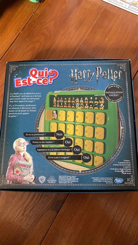 Jeu De Soci T Qui Est Ce Harry Potter Hasbro Beebs