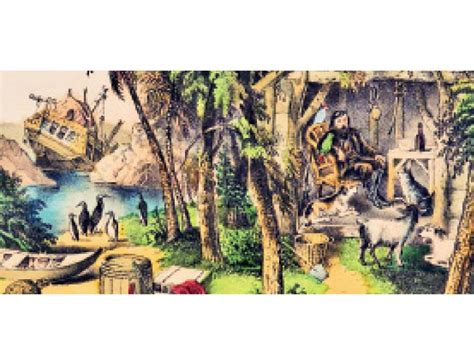 Robinson Crusoe Was Completely Naked Because The Island Was Completely Deserted