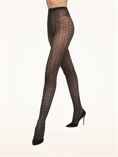 Intricate Sheer Pattern Tights Wolford United States
