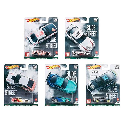 Set Miniaturas Hot Wheels Premium Slide Street Counting Minis