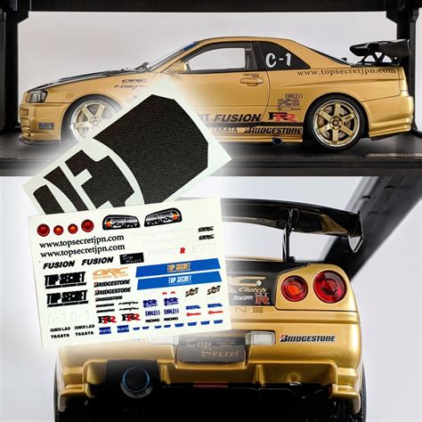 Top Secret Skyline R Waterslide Decals Hot Wheels Etsy Australia
