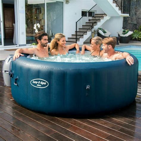 Bestway Lay Z Spa Lazy Milan Inflatable Hot Tub Person Capacity Brand New For Sale From United