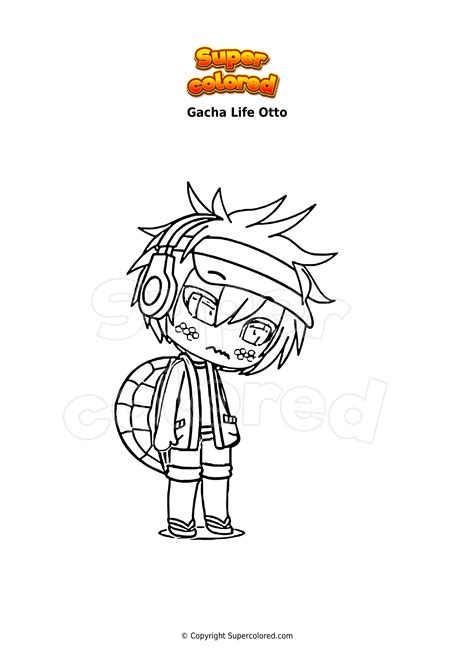 Coloring page Gacha Life Otto - Supercolored.com