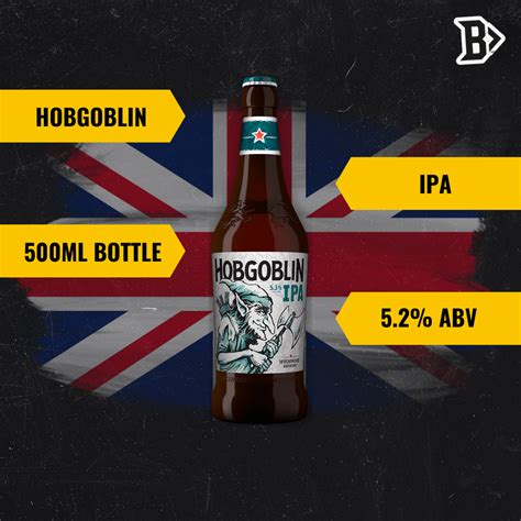 Wychwood Hobgoblin IPA Traditional Red Ruby Ale 500ml Bottles - 5.3% A ...