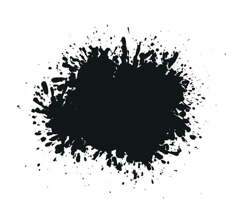 Abstract black Ink splash background, grunge vector design template