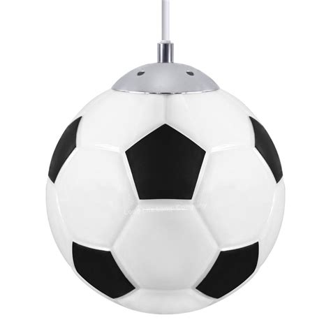 Modern FOOTBALL Ceiling Pendant Hanging Light Shade Club Games Room ...