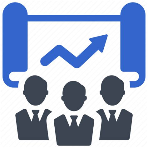report team chart analysis growth graph group icon