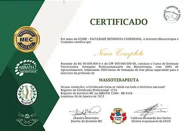 Curso De Massoterapia Reconhecido Pelo Mec - Curso Massoterapia – Professor Leandro Benevides GF – Escola de ...
