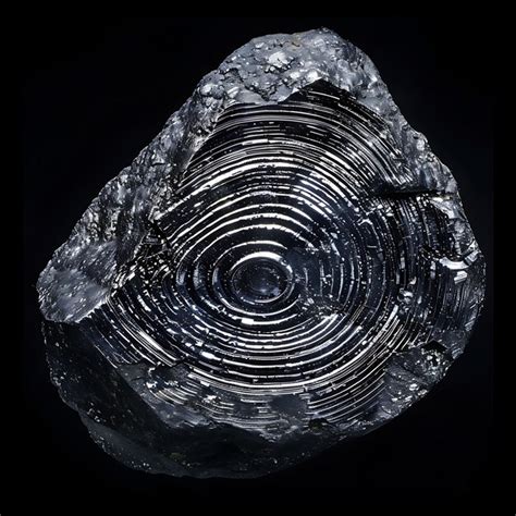 Thallium Ore With Rounded Triangular Shape Grayish Black Col Earth