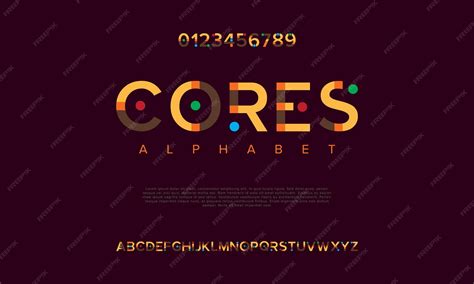 Fonte Para Logomarca Alfabet0 - Alfabeto de fonte de logotipo de tecnologia digital abstrata fontes ...