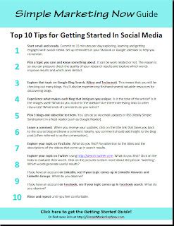 simple marketing blog    started  social media ten tips