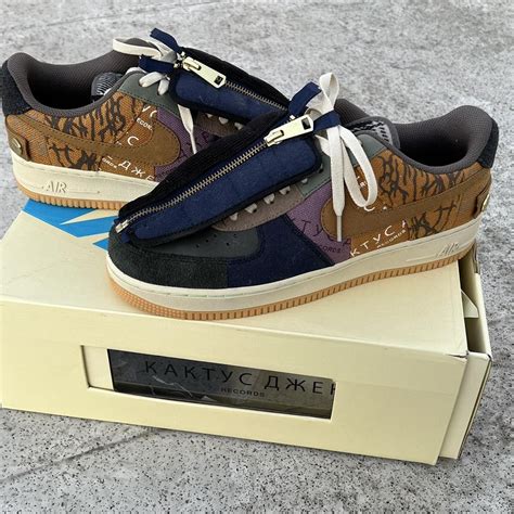 Travis Scott x Air Force 1 Low ‘Cactus Jack’ Size:... - Depop