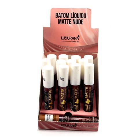 Box C Un Batom L Quido Matte Nude Meiga Ludurana B
