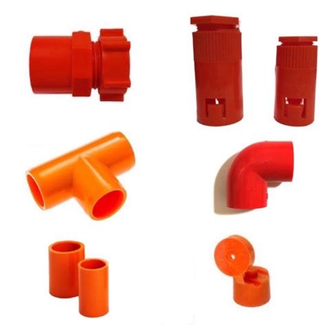 Pvc Orange Electrical Fittings 12 34 1inch Coupling Tee Elbow Male