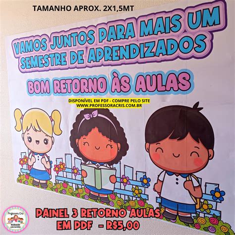 PDF Painel 3 Retorno às aulas Professora Cris Ensinando carinho