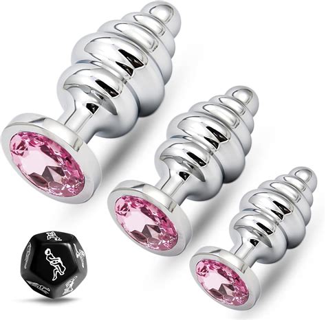 Amazon Luxury Anal Butt Plug Kit Metal Threads Anal Beads Fetish