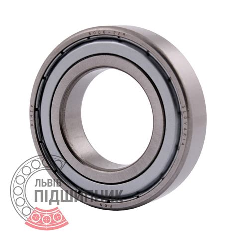 Подшипник 80106 | 6006-2ZR [Kinex] Подшипник шариковый закрытый Kinex ...