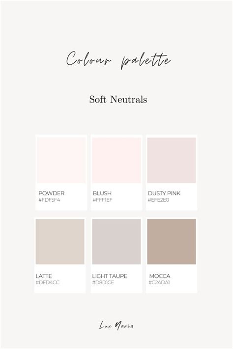 Soft Neutrals Colour Palette Inspiration For Home Offices Nude Color